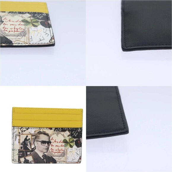 FENDI Card Case Leather Yellow Auth ac3270V - Picture 14 of 14